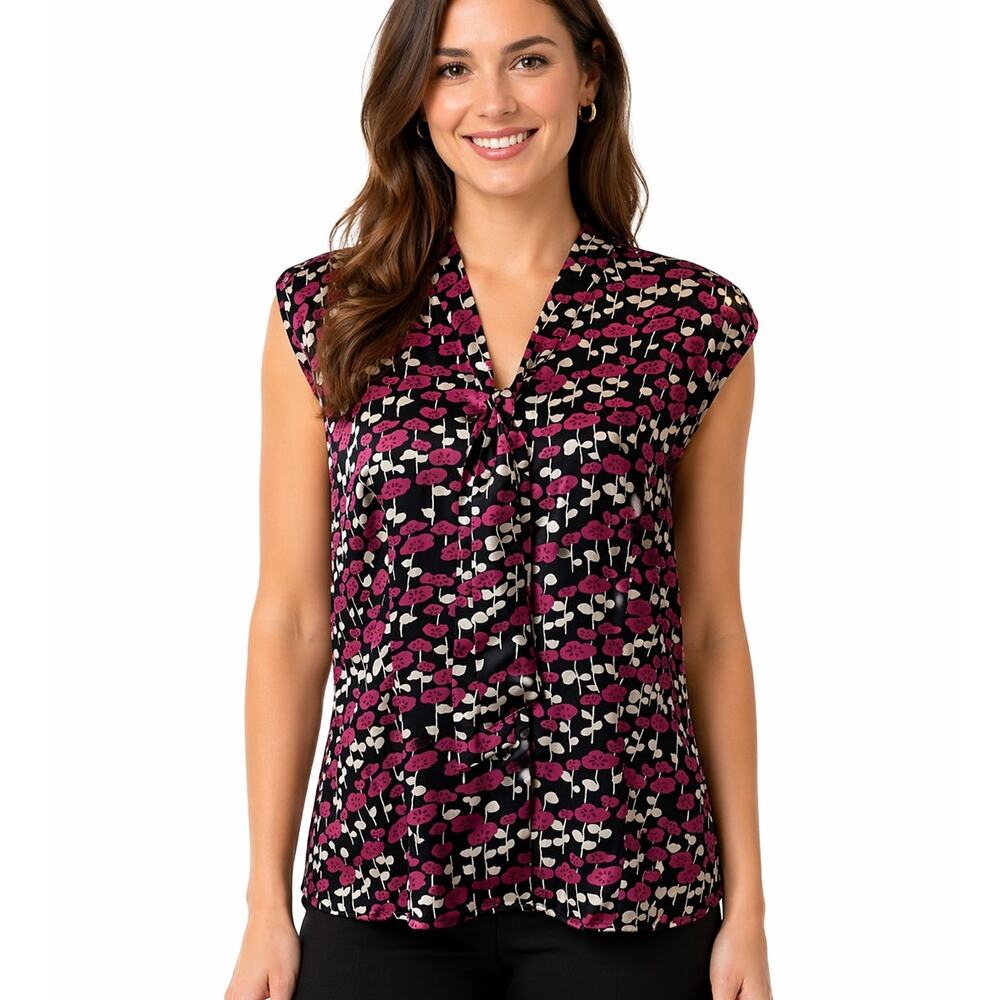 Alfani Chelsea Silk Sleeveless Blouse Size 12 Petite NWT